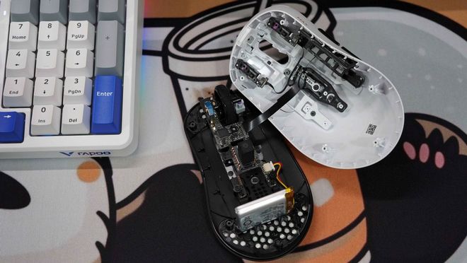 T3 MAX二代双8K游戏鼠标拆解测评pg电子入口跟蝰蛇V3一比高下？雷柏V(图7)